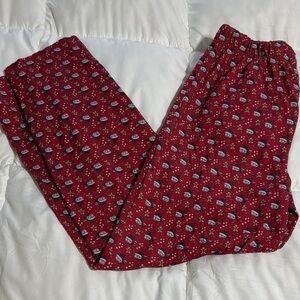 Vineyard Vines Festive Red Santa Pajama Pants